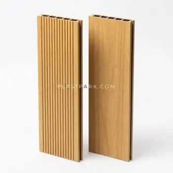 Декинг композитный 140x20мм. МПК Орех Вельвет (в полоску) WOODGRAND Коллекция: МАЕРС цена за пог.м.